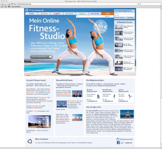 fitnessRAUM.de - so geht Fitness heute!
