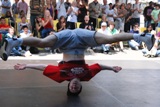 Die Battletoys zeigten eine fulminante Hip-Hop-Breakdanceshow auf der 