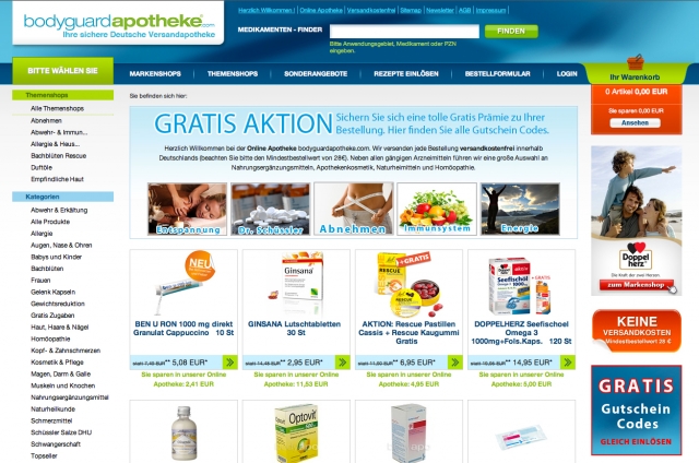 Online Apotheken Shop