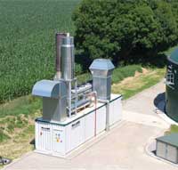 Bild: HAASE Biogas-BHKW (Beispiel)