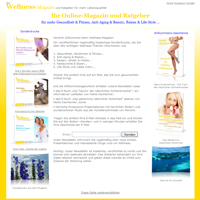 Die Homepage von Ihr-Wellness-Magazin