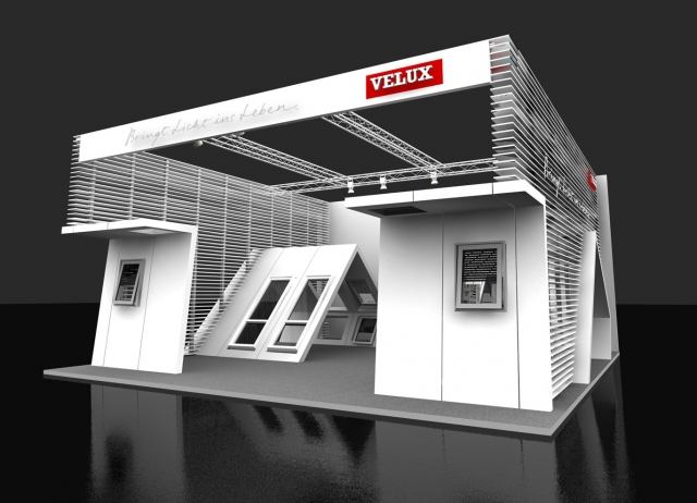 VELUX präsentierte seine Produkte auf der DEUBAU 2012 mit einem komplett neuen Messestand. VELUX präsentierte seine Produkte auf der DEUBAU 2012 mit einem komplett neuen Messestand.