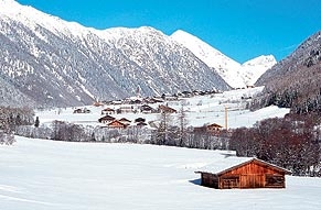 Das Valsertal in Südtirol. Beschaulichkeit und Winterromantik pur. Die Pension Wiesenhof setzt auf e Das Valsertal in Südtirol. Beschaulichkeit und Winterromantik pur. Die Pension Wiesenhof setzt auf e