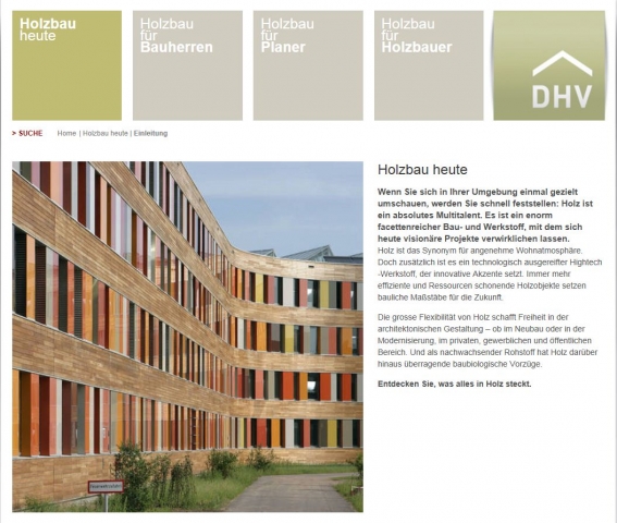 Das Portal zum Thema Holzbau in Deutschland: www.d-h-v.de Das Portal zum Thema Holzbau in Deutschland: www.d-h-v.de