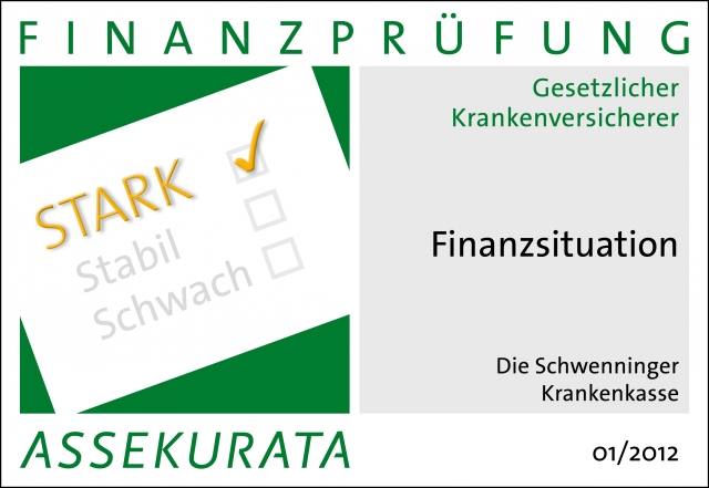 Die Schwenninger Krankenkasse erreicht Top-Ergebnis bei Finanzprüfung Die Schwenninger Krankenkasse erreicht Top-Ergebnis bei Finanzprüfung
