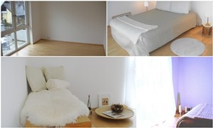 Schlafzimmer vorher/nachher Schlafzimmer vorher/nachher