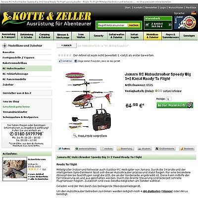 RC Hubschrauber Modelle bei kotte-zeller.de kaufen