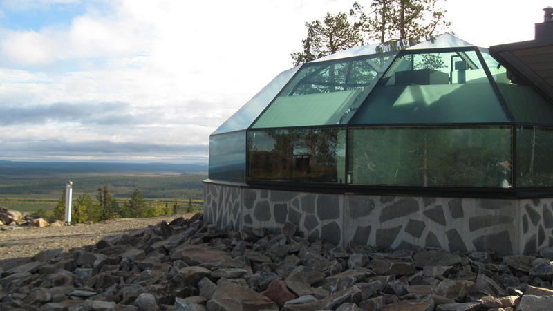 Glas-Iglus in Lappland Glas-Iglus in Lappland