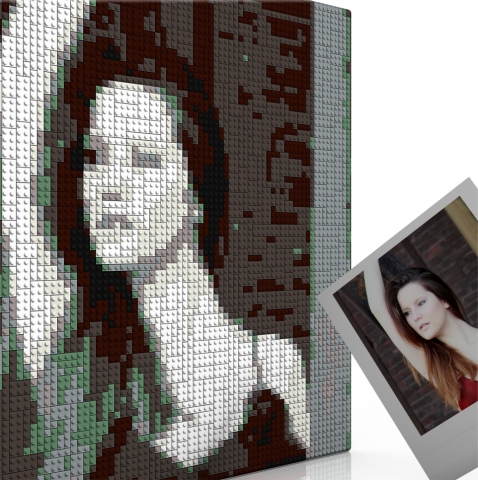 Ein Lego Mosaik vom eigenen Foto als Liebesbeweis
