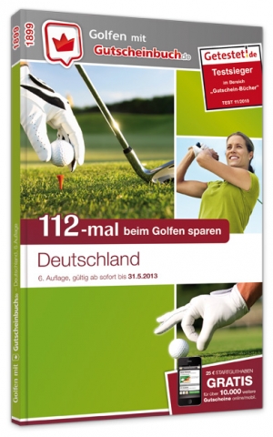 Golfen mit Gutscheinbuch.de 2012, UVP 39,95 Euro Golfen mit Gutscheinbuch.de 2012, UVP 39,95 Euro