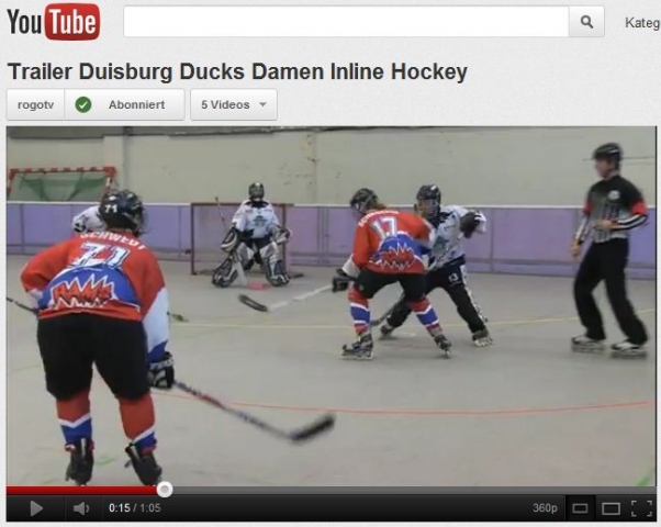 Video Inline Hockey Duisburg Ducks 1. Damenmannschaft