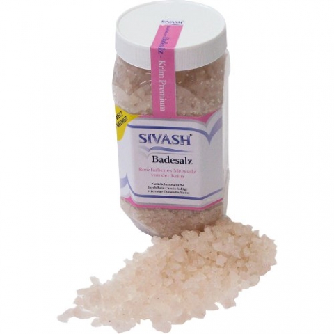 Naturbelassenes SIVASH-rosa Meersalz als Badesalz Naturbelassenes SIVASH-rosa Meersalz als Badesalz