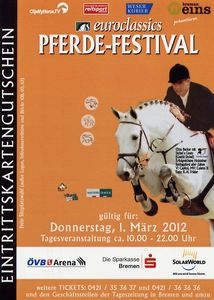 Lust auf großen Reitsport in Bremen? www.mit-Pferden-reisen.de verlost 30 Karten für das Pferdefesti Lust auf großen Reitsport in Bremen? www.mit-Pferden-reisen.de verlost 30 Karten für das Pferdefesti