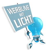 Werbeservice Halle - Werbung mit Licht Werbeservice Halle - Werbung mit Licht
