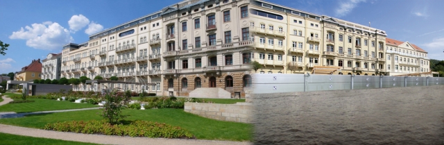 Pure Stadtidylle! Um diese zu bewahren, setzen Hotels und weitereöffentliche Gebäude zum Schutz ihre