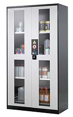 Chemikalienschrank mit Sichtfenster Chemikalienschrank mit Sichtfenster
