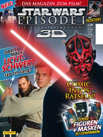 Zum Kinostart der Episode I der Star Wars-Saga in 3D bringt Panini am 1. Februar das offizielle Maga Zum Kinostart der Episode I der Star Wars-Saga in 3D bringt Panini am 1. Februar das offizielle Maga