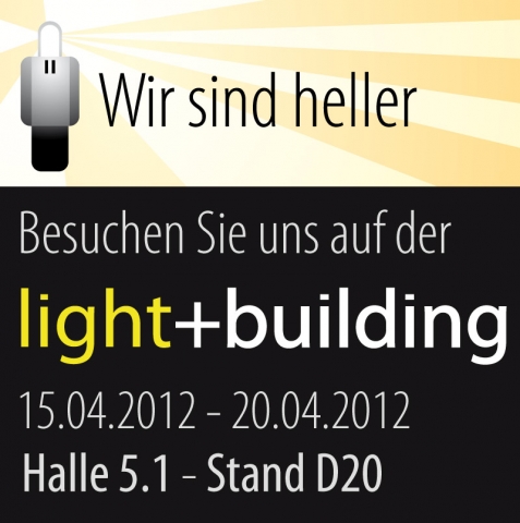 Wir sind heller auf der Light and Building Wir sind heller auf der Light and Building