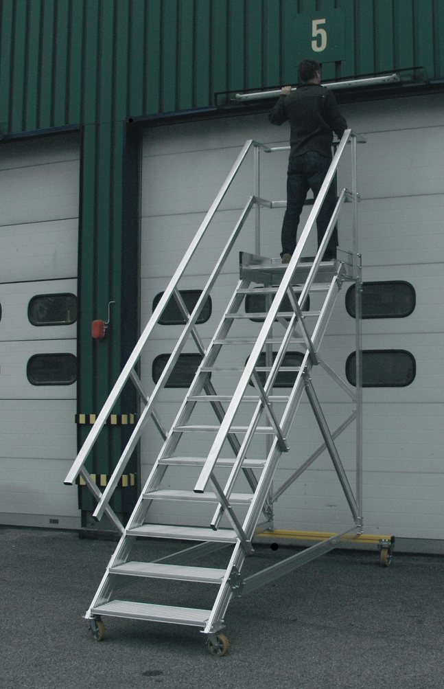 Ausgezeichnete Sicherheit: Podesttreppe 2231 von Hymer.