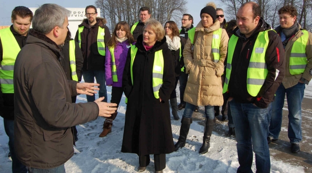 Die Junge Union Schwaben und die parteilose Unterallgäuer Landratskandidatin der CSU, Marita Kaiser,