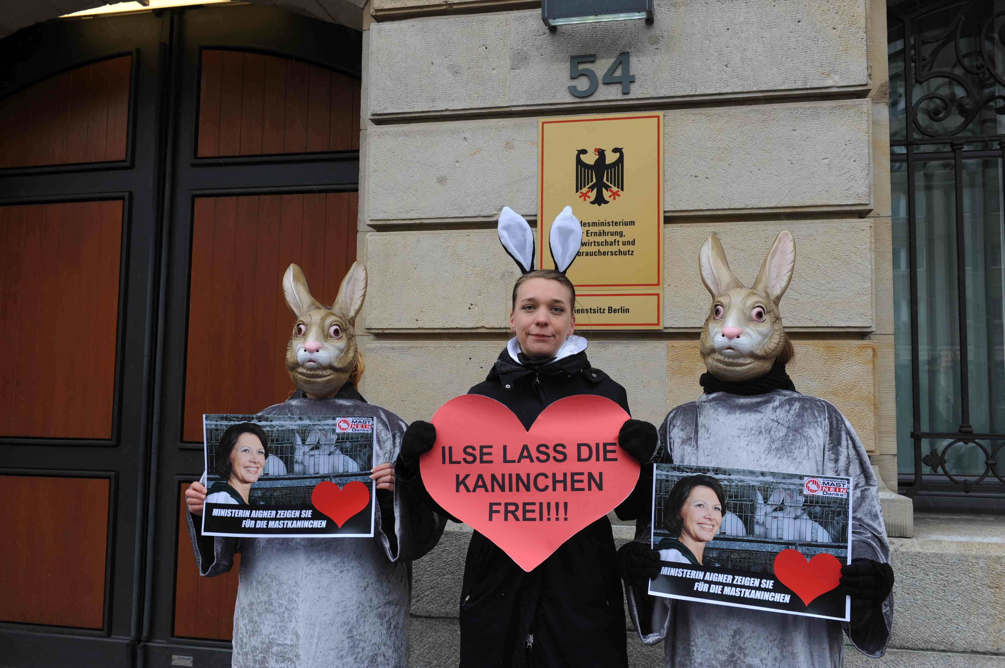 Deutscher Tierhilfe Verband: ?Frau Aigner, zeigen Sie zum Valentinstag ein Herz für Mastkaninchen? Deutscher Tierhilfe Verband: ?Frau Aigner, zeigen Sie zum Valentinstag ein Herz für Mastkaninchen?