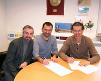 Walter Ercolino, Carlo Notarangelo & dig dis! Geschäftsführer Frank Schreiner (v.l.n.r.)