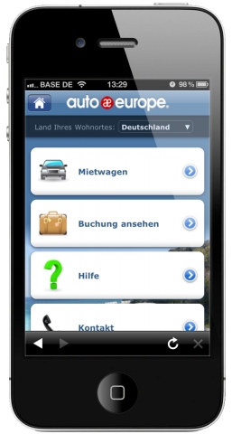 Die Auto Europe-App: Kostenlos und komfortabel Foto: Auto Europe Die Auto Europe-App: Kostenlos und komfortabel Foto: Auto Europe