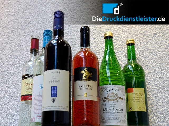 DieDruckdienstleister.de jetzt mit günstigem Druck von Nassleimetiketten und Rollenhaftetiketten für
