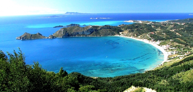 Korfu Bucht Agios Georgios Pagi