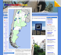 Screenshot mit Landkarten Navigation Screenshot mit Landkarten Navigation