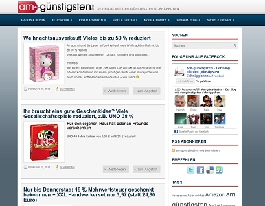 am-guenstigsten.org - mehr als ein Schnäppchen Portal