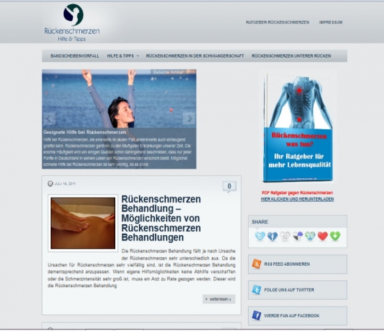 Rückenschmerzen was tun Webprojekt Rückenschmerzen was tun Webprojekt