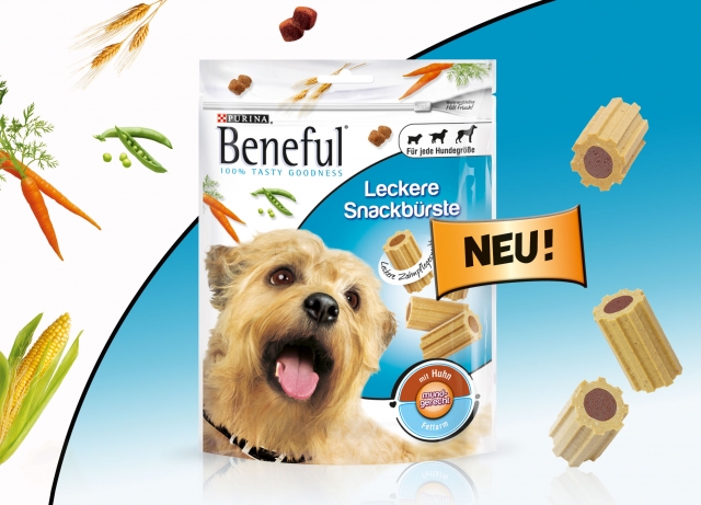 BENEFUL Leckere Snackbürste? jetzt mit der neuen Geschmacksrichtung Huhn.
