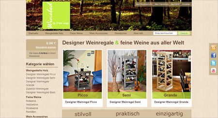 Der WineBed Onlineshop - Designer Weinregale und feine Weine Der WineBed Onlineshop - Designer Weinregale und feine Weine