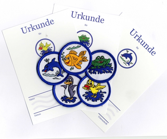 Schwimmabzeichen und Urkunden