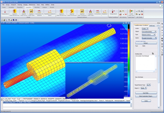 Darstellung eines Auspuffsystems mit Hitzeschild Darstellung eines Auspuffsystems mit Hitzeschild