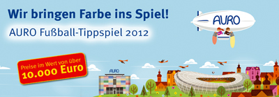 AURO Tippspiel zur europäischen Fußballmeisterschaft 2012 AURO Tippspiel zur europäischen Fußballmeisterschaft 2012