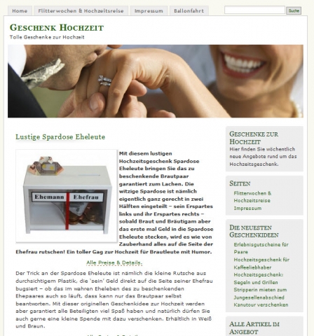 Exklusive Geschenktipps zur Hochzeit Exklusive Geschenktipps zur Hochzeit