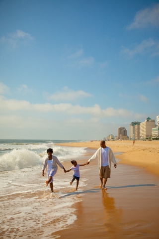Baden am Strand von Virginia Beach