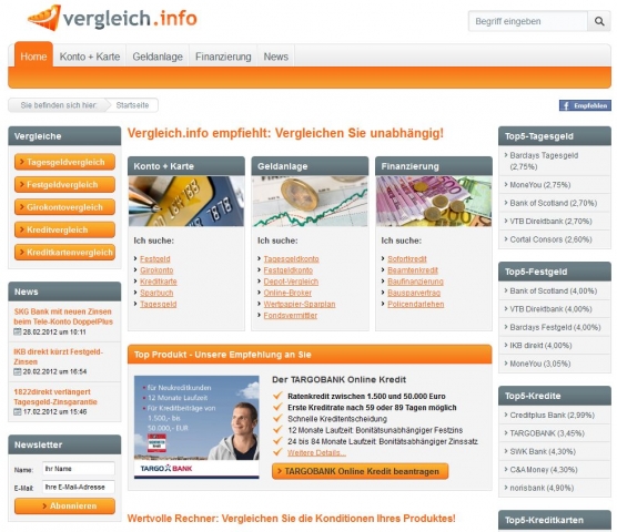 Vergleich.info: Festgeld vergleichen - Top-Zinsen finden Vergleich.info: Festgeld vergleichen - Top-Zinsen finden
