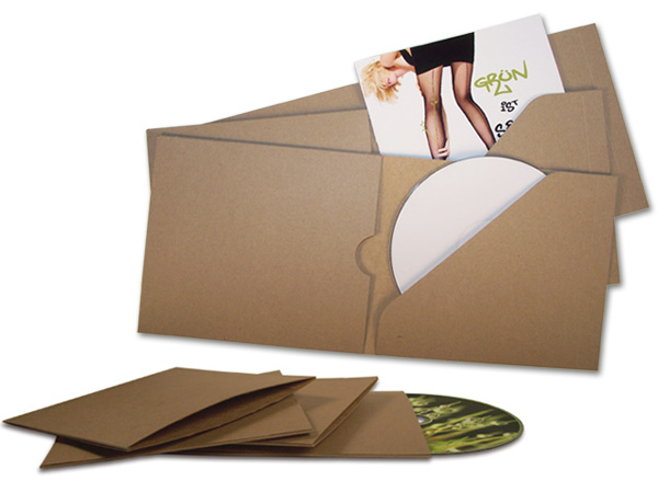 CD-Verpackung aus Altpapier