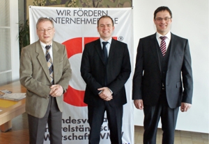 Dr. Ulrich Spitaler, Jochen Mulfinger, Prof. Dr. Ing. Stephan Schäfer