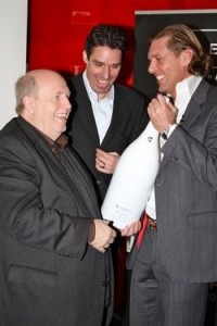 Reiner Calmund, Michael Stich und Carsten K. Rath