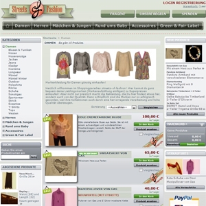 Streets of Fashion - Der Online-Shop mit Herz. Streets of Fashion - Der Online-Shop mit Herz.