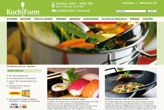 Startseite www.kochform.de Startseite www.kochform.de