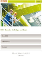 TechDivision realisiert Mobile-Site für Energie Südbayern (ESB) TechDivision realisiert Mobile-Site für Energie Südbayern (ESB)