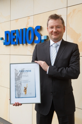 Bestätigung und Ansporn: DENIOS wurde für den?Großen Preis des Mittelstandes Bestätigung und Ansporn: DENIOS wurde für den?Großen Preis des Mittelstandes