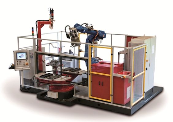 Automatisierte Klebeanlage Automatisierte Klebeanlage