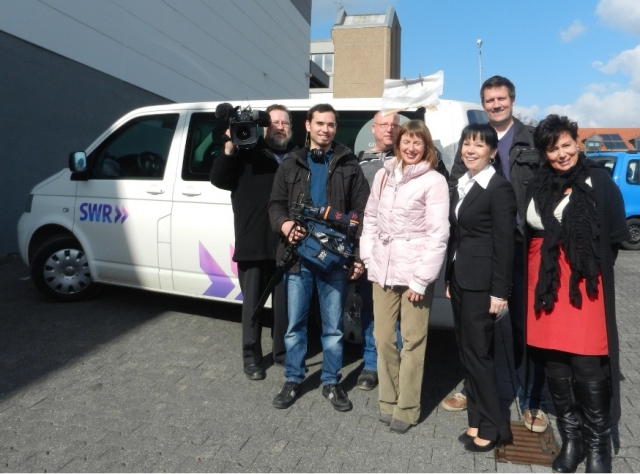 SWR Landesschau beim Verpackungsservice Claudia Kuhn in Mainz