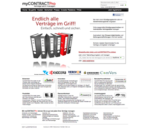 Vertragsspezialist myCONTRACT24.de startet Profi-Variante myCONTRACTPro für kleine Unternehmen. Vertragsspezialist myCONTRACT24.de startet Profi-Variante myCONTRACTPro für kleine Unternehmen.